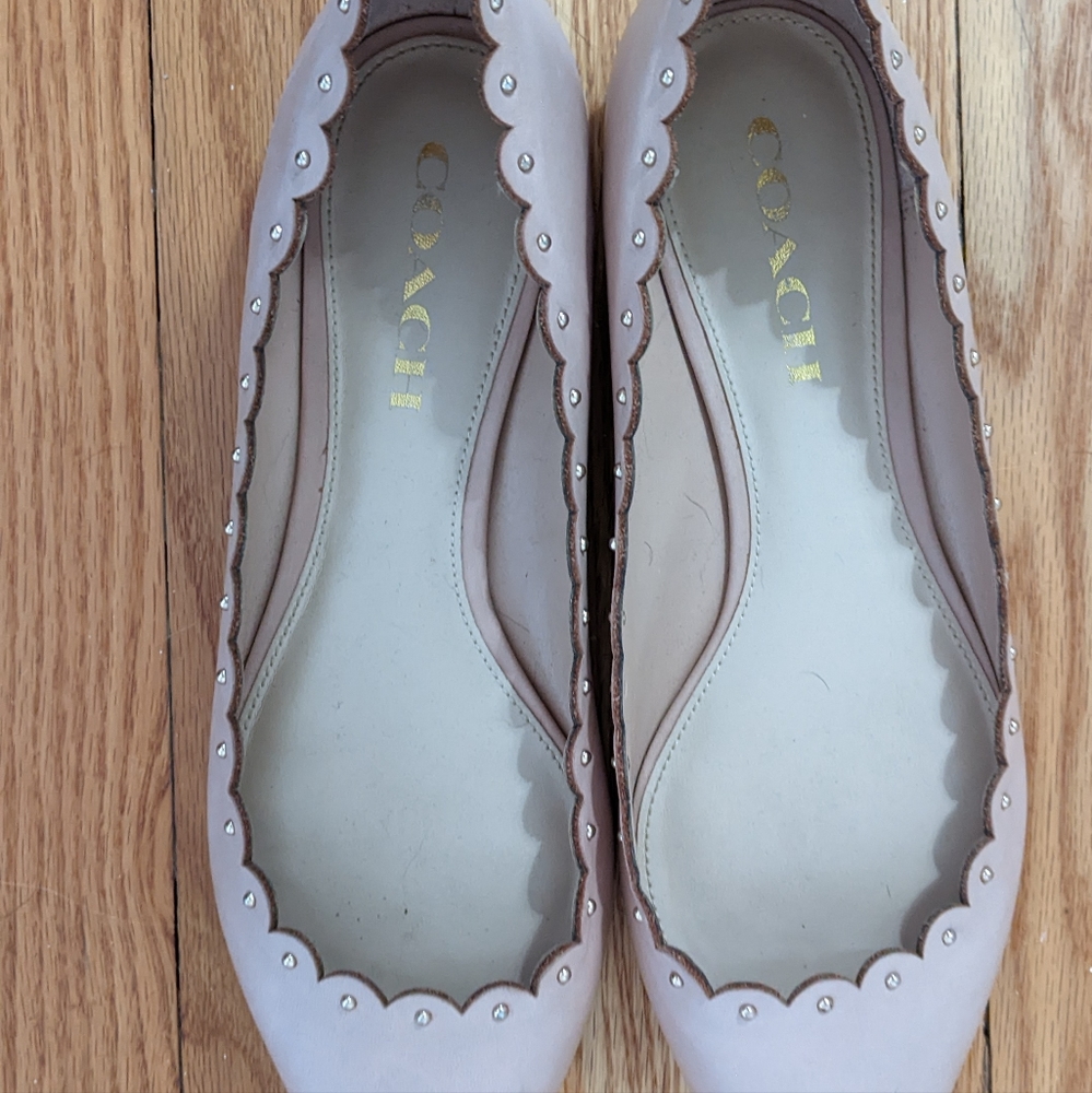 Coach nude flats